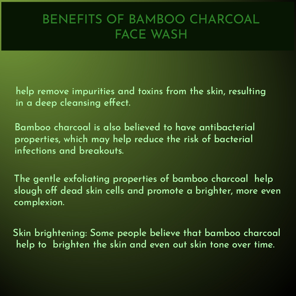 Bamboo Charcoal Face Wash (200ml)